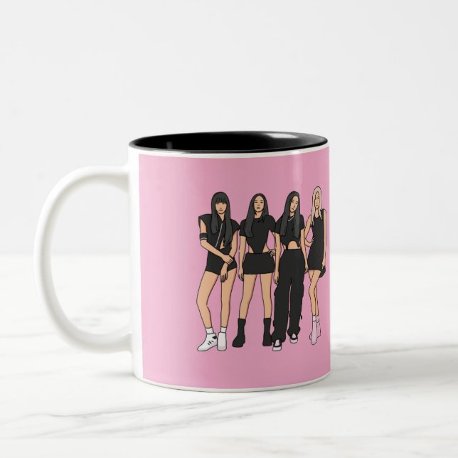 Taza Bicolor Black Pink special Mug (Izquierda)
