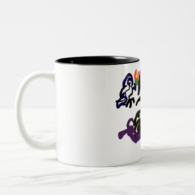 Taza Bicolor Black Ravens party (Izquierda)