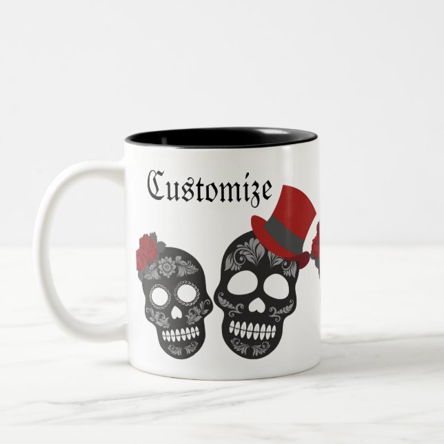 Taza Bicolor Black Skull Duo Thunder_Cove (Izquierda)
