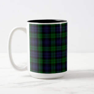 Taza Bicolor Black Watch Tartán Placa