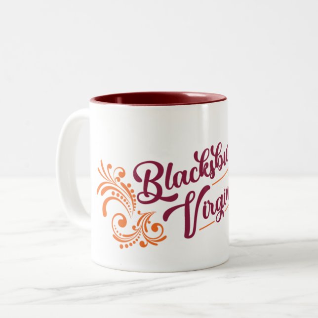 Taza Bicolor Blacksburg, Va mug (Anverso izquierdo)