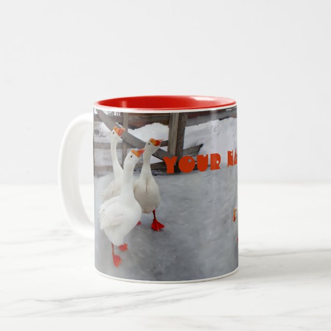 Taza Bicolor Blanco geo (Anverso izquierdo)