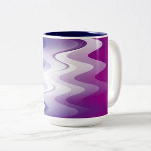 Taza Bicolor Blanco morado azul