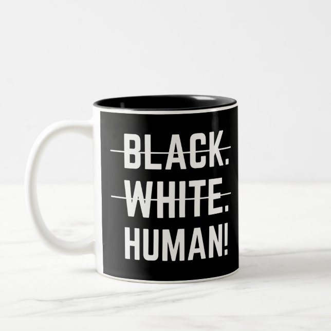 Taza Bicolor Blanco negro (Izquierda)