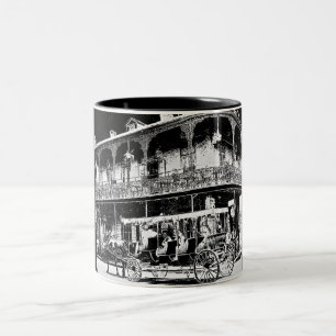 Taza Bicolor Blanco y negro de Nueva Orleans - Café Mug