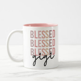 Taza Bicolor Blessed Gigi | Regalos para Gigi Grandma