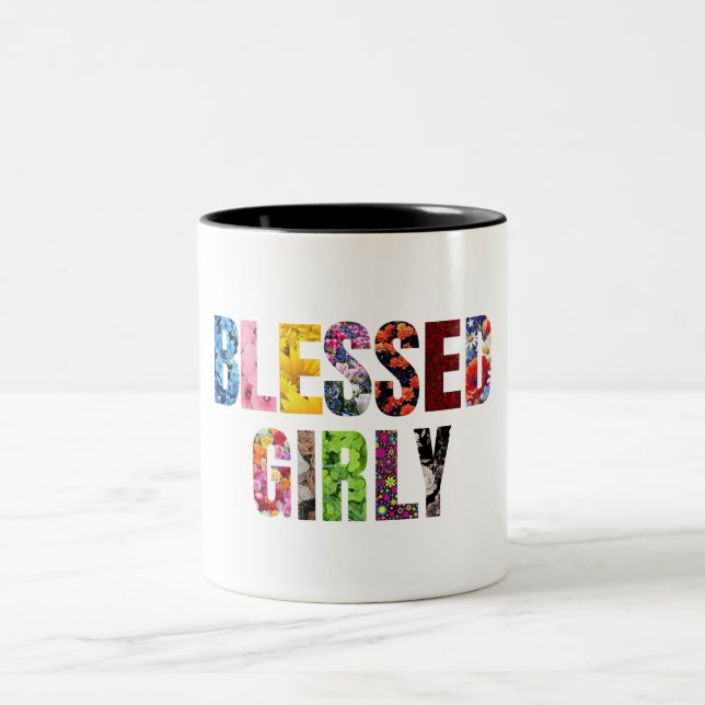 Taza Bicolor Blessed Girly Mug (Centro)