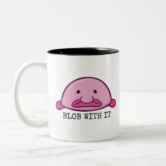 Taza Bicolor Blob con ella / pez globo