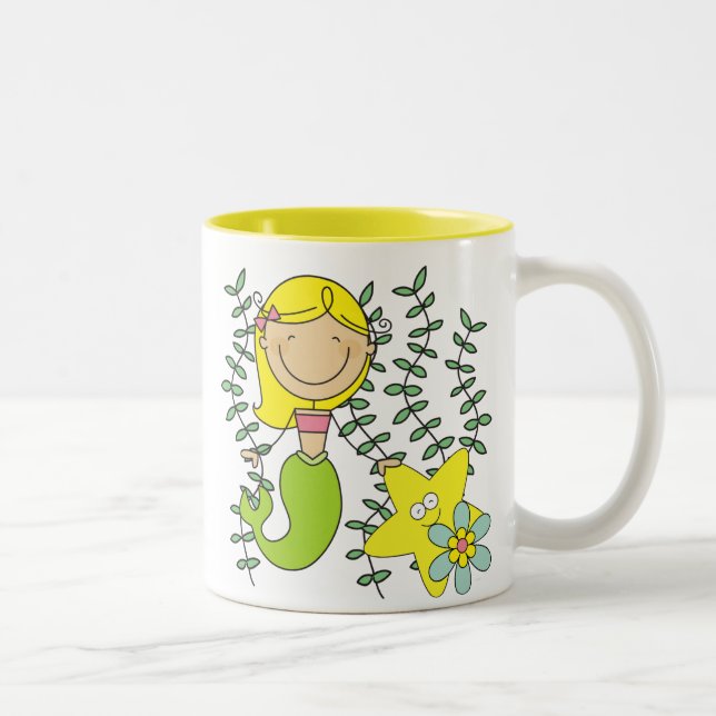 Taza Bicolor Blond Mermaid (Derecha)