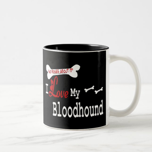 Taza Bicolor Bloodhound (I Love Mug) (Derecha)