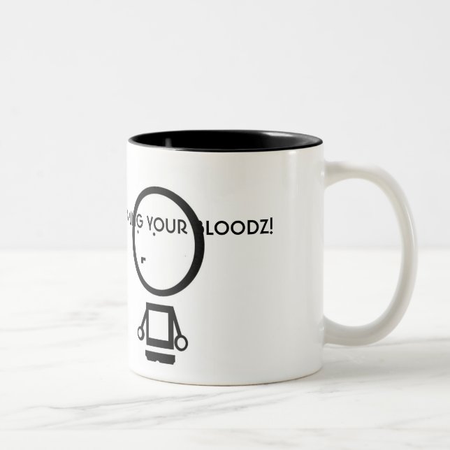 TAZA BICOLOR ¡BLOODZ! (Derecha)