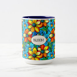 Taza Bicolor Bloom Botanical Classic Mug