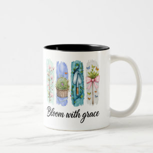 Taza Bicolor Bloom con arte floral Grace Garden