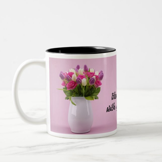 Taza Bicolor Bloom con Grace Floral Mug (Izquierda)