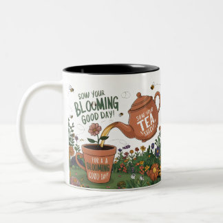 Taza Bicolor "Bloom dónde te plantan taza"