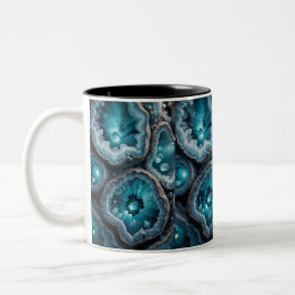 Taza Bicolor Blue Agate Coffee Mug