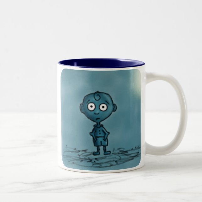 Taza Bicolor Blue Boy Mug (Derecha)