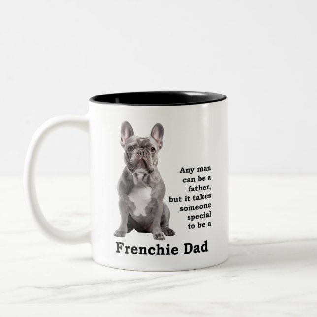 Taza Bicolor Blue Frenchie Dad (Izquierda)