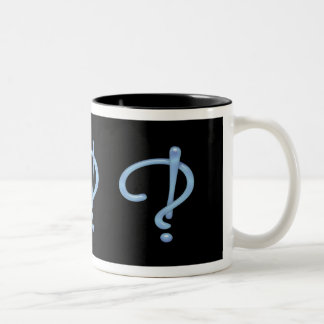 Taza Bicolor Blue Gel Interrobang