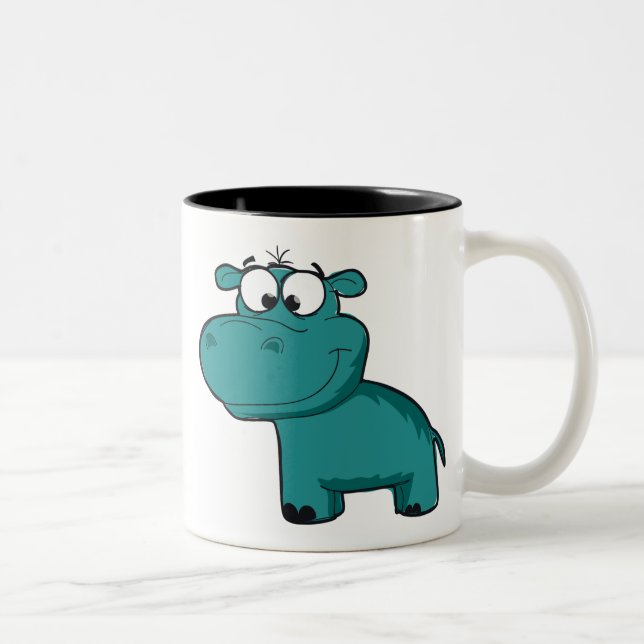 Taza Bicolor Blue Happy Hippo (Derecha)