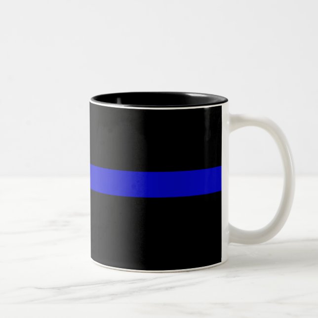 Taza Bicolor Blue Line fino (Derecha)