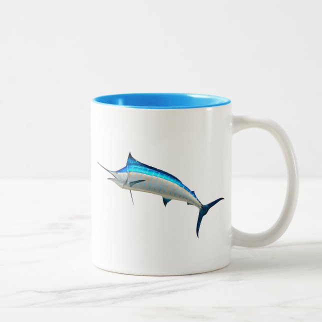 Taza Bicolor Blue Marlin Game Fish (Derecha)