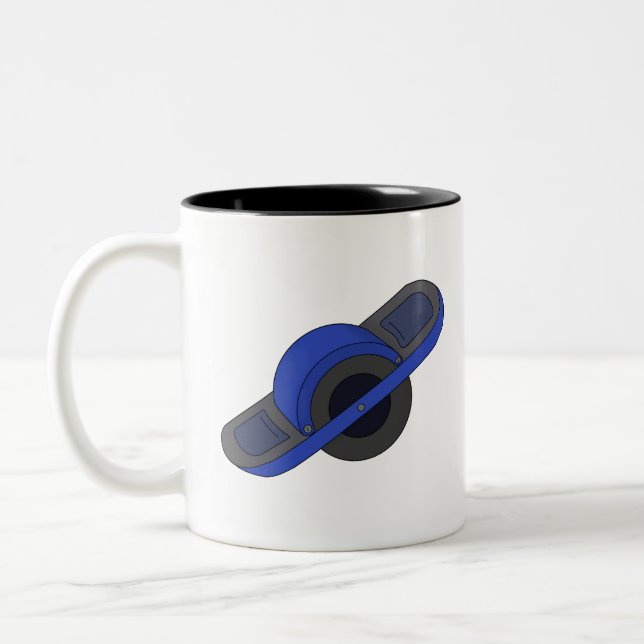 Taza Bicolor Blue One Wheel (Izquierda)