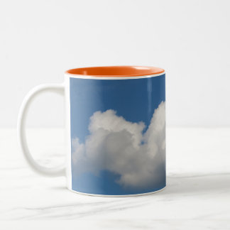 Taza Bicolor Blue Sky Cloud Mug