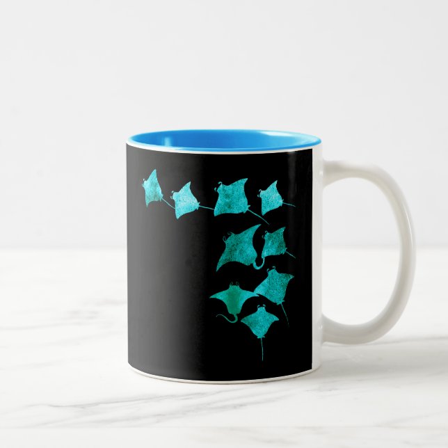 Taza Bicolor Blue Stingrays (Derecha)
