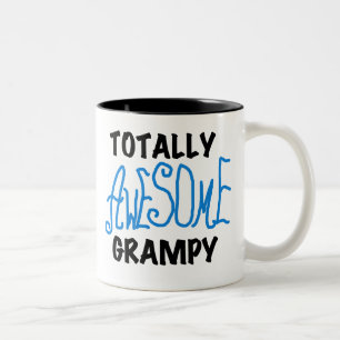 Taza Bicolor Blue Totalmente Awesome Grampy Tshirts y regalos