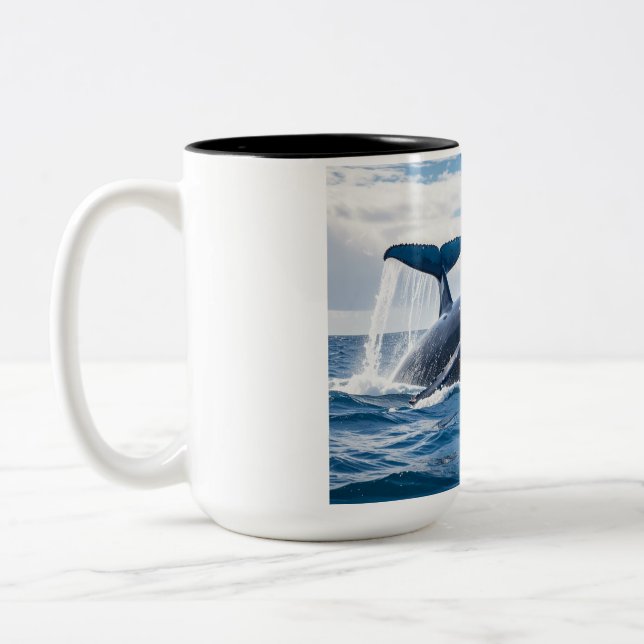 Taza Bicolor blue whale (Izquierda)