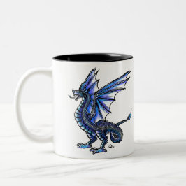 Taza Bicolor Blue Wyvern Mug