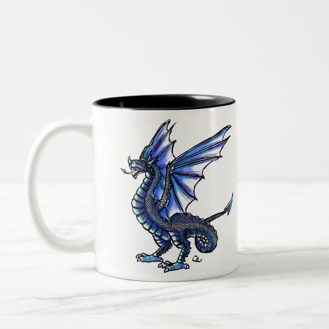 Taza Bicolor Blue Wyvern Mug (Izquierda)