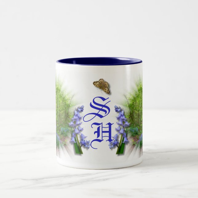 TAZA BICOLOR BLUEBELL MONOGRAM (Centro)