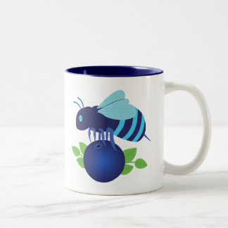 Taza Bicolor Blueberry Bee