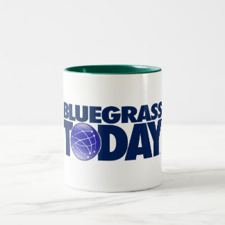 Taza Bicolor Bluegrass Today Logotipo café mug