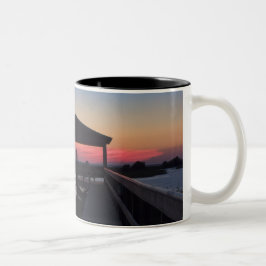 Taza Bicolor Boathouse Sunset Mug