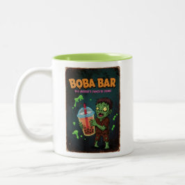 Taza Bicolor Boba Bar – The Undead’s Favorite Drink! Coffee Mug