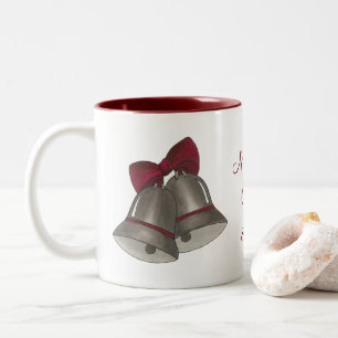 Taza Bicolor Boda de campanas plateadas Bell Mug personalizado