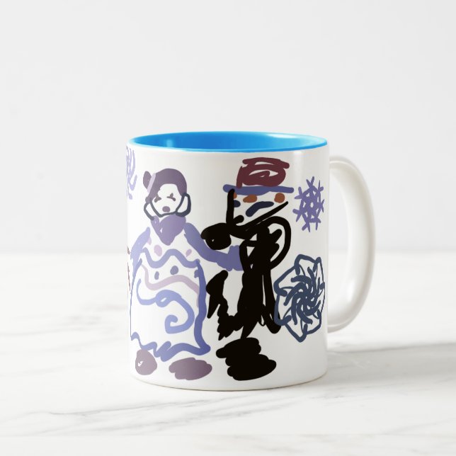 Taza Bicolor Boda de invierno  (Anverso derecho)