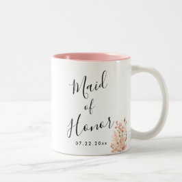 Taza Bicolor Boda Floral Boho