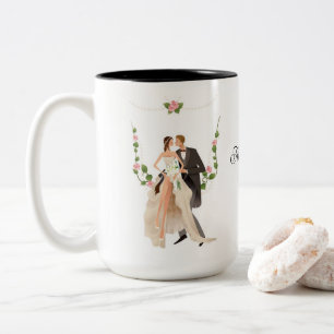 Taza Bicolor Boda Personalizada