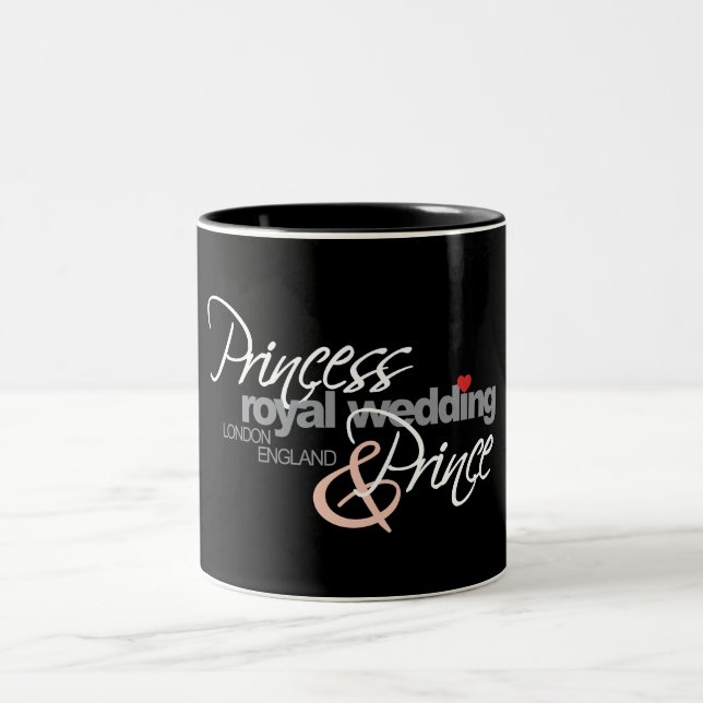 Taza Bicolor Boda William & Kate Royal (Centro)