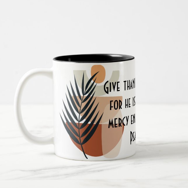 Taza Bicolor BOHO Bible Verse Coffee Mug (Izquierda)