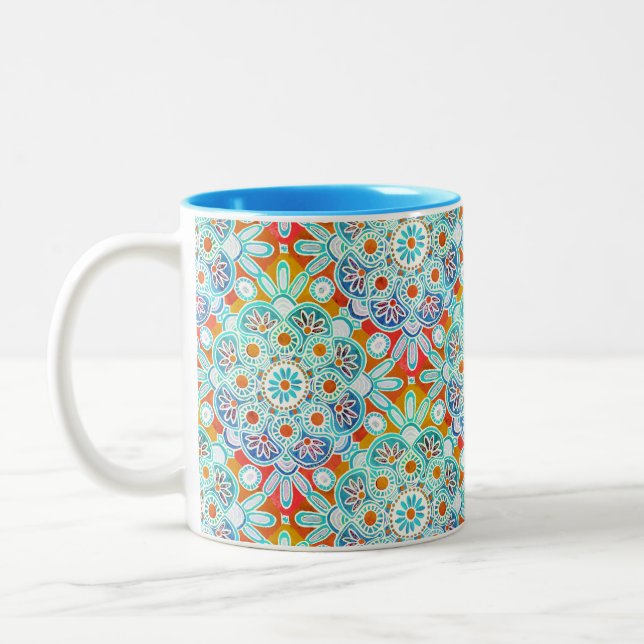 Taza Bicolor Boho Medallion Mug (Izquierda)