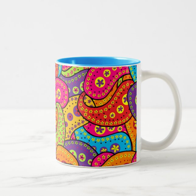 Taza Bicolor Boho Paisley (Derecha)