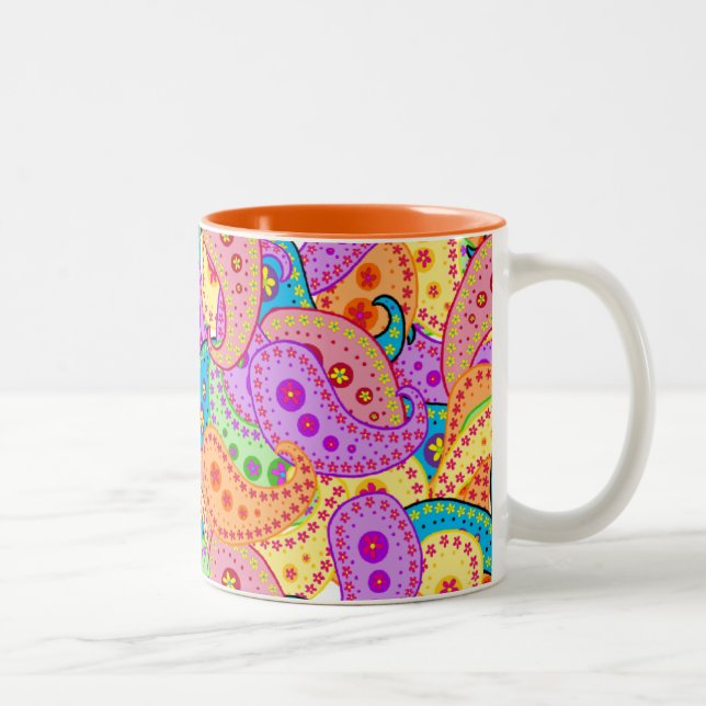 Taza Bicolor Boho Paisley (Derecha)