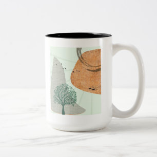 Taza Bicolor Boho Tree