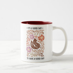 Taza Bicolor Boho Wildflower Es Un Buen Día Para Tener Un Buen 