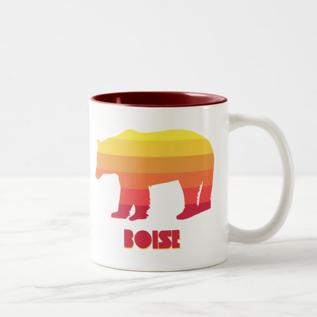 Taza Bicolor Boise Idaho Rainbow Bear (Derecha)